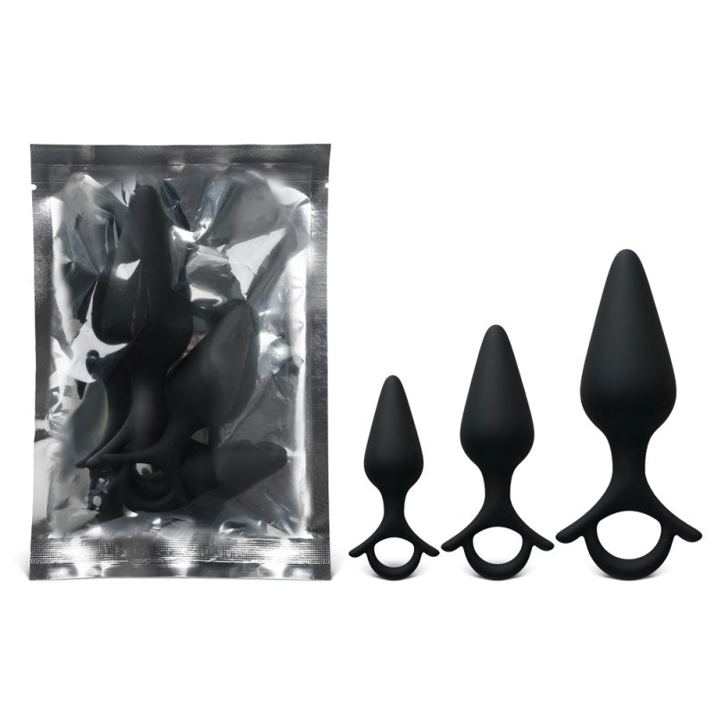 Sextoy Ensemble de 3 plugs anaux en silicone BY17-247