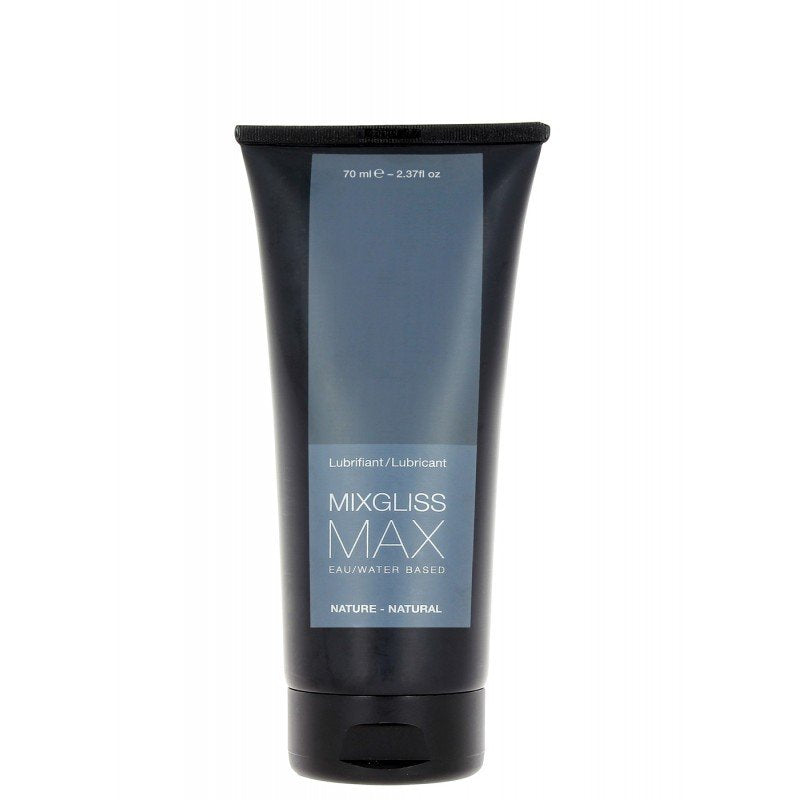 Lubrifiant Mixgliss Max 70 ml à base d’eau compatible sextoys et préservatifs