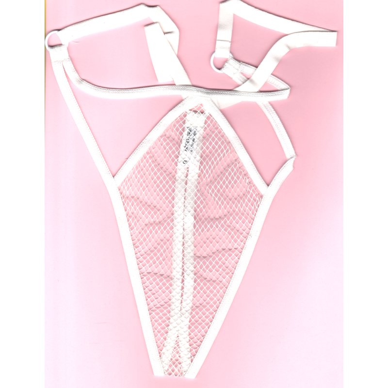 String femme résille blanche EROS VENEZIANI, lingerie sexy fine et confortable.