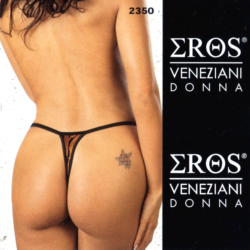 String sexy imprimé léopard EROS VENEZIANI, lingerie féminine audacieuse et glamour.