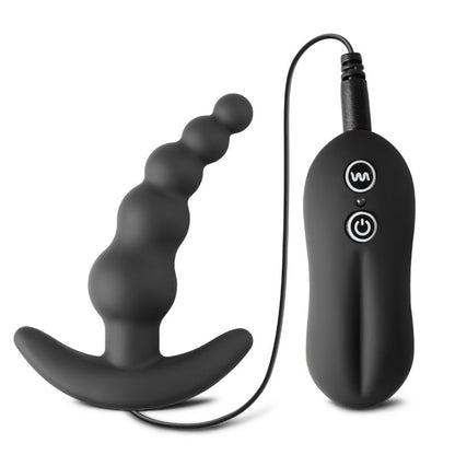 Perles anales vibrantes en silicone médical, 10 vitesses et design ergonomique. Étanches et faciles à nettoyer.