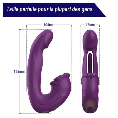 Vibromasseur Lapin Connecté Aspiration & Vibrations A0529