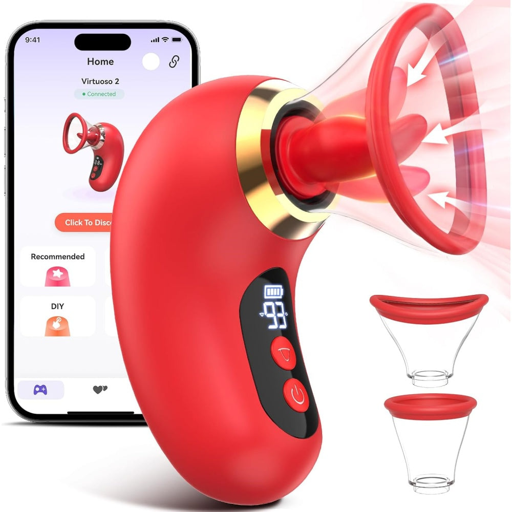 Découvrez une stimulation sur mesure grâce à 3 modes de succion et 9 modes de léchage pour des sensations variées et intenses.