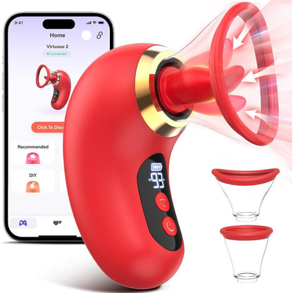 Découvrez une stimulation sur mesure grâce à 3 modes de succion et 9 modes de léchage pour des sensations variées et intenses.