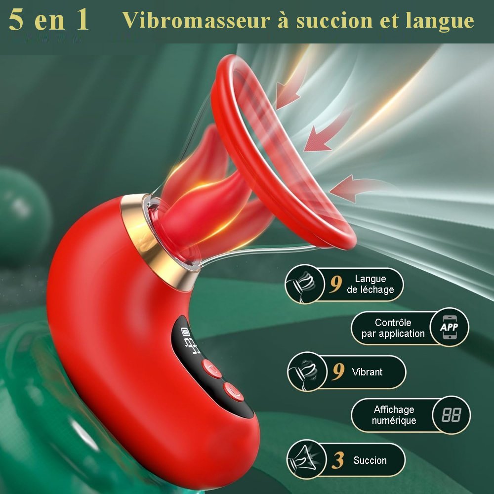 Ce stimulateur innovant combine vibration, succion et mouvements de langue pour une expérience sensorielle complète.