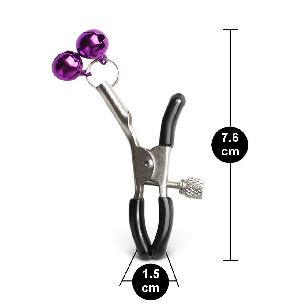 3.	Kit BDSM avec menottes, collier et laisse violet et noir