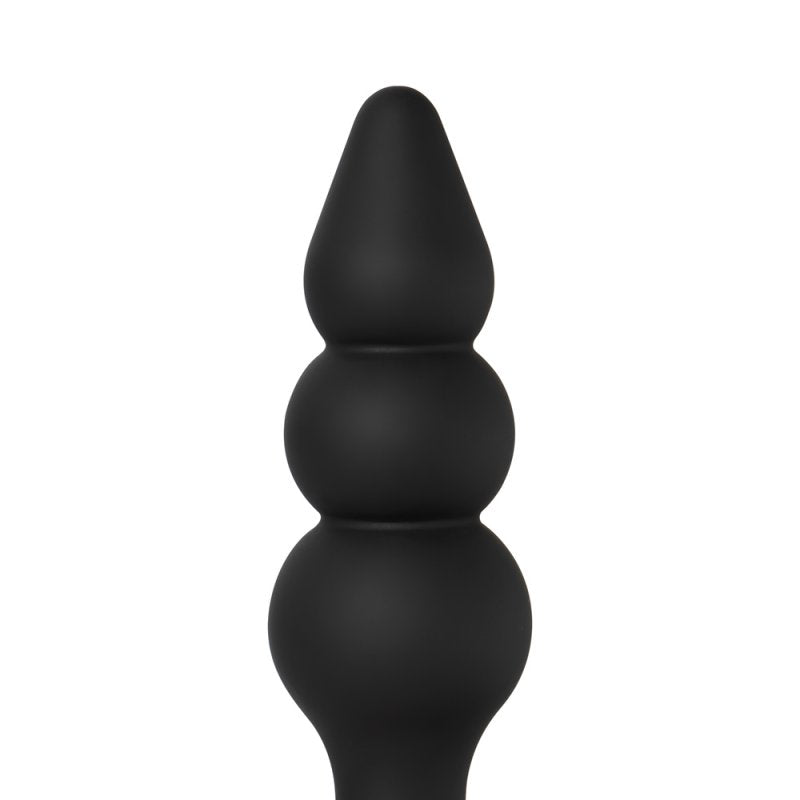 Ensemble de 3 plugs anaux en silicone médical noir étanche