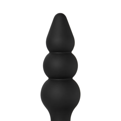 Ensemble de 3 plugs anaux en silicone médical noir étanche