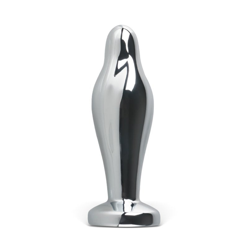 Plug anal connecté argent avec vibrations réglables et contrôle mobile