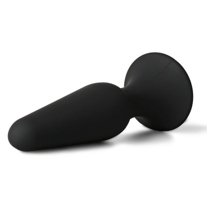 Plug anal classique en silicone médical noir compact et doux