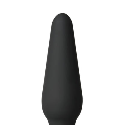 Sextoy plug anal en silicone noir de petite dimension étanche