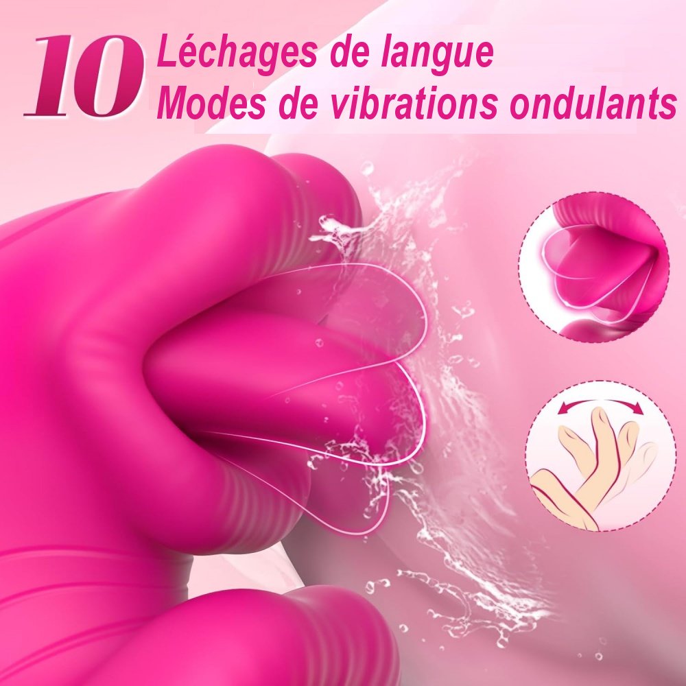 6.	Vibromasseur rechargeable USB magnétique étanche en silicone