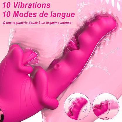 7.	Contenu du coffret avec vibromasseur lapin et accessoires