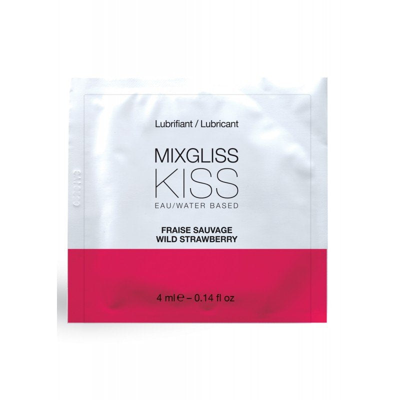 Dosette lubrifiant fraise 4 ml échantillon usage unique compatible sextoys