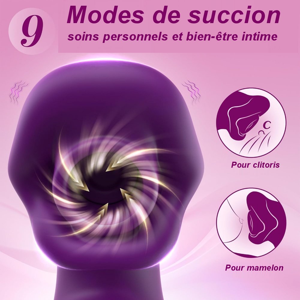 5.	Détail du vibromasseur lapin avec technologie de triple stimulation