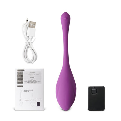 Sextoy violet avec vibrations multiples et contrôle intelligent par application mobile.