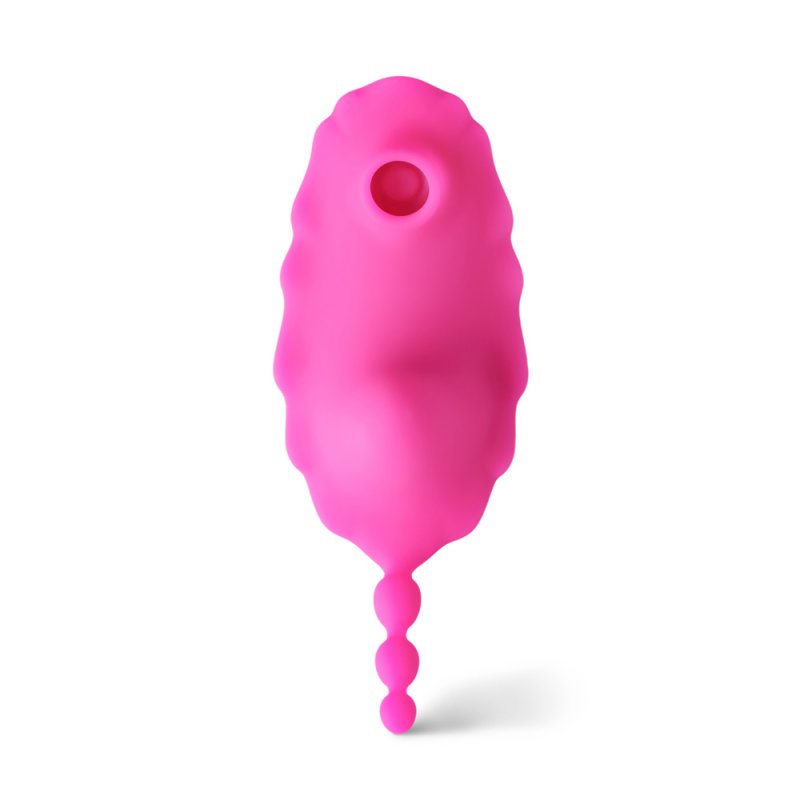 Vibromasseur intime en silicone rose, 9 modes de stimulation et connexion à distance par application.