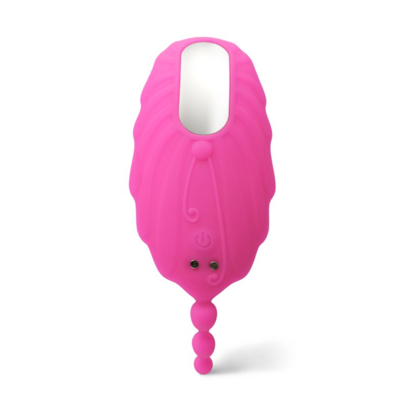 Stimulateur clitoridien rose avec fonction succion, vibrations réglables et contrôle à distance.