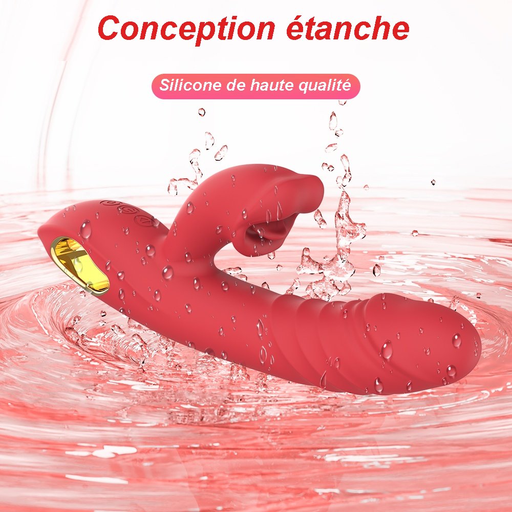 Sextoy vibromasseur point G et de stimulation clitoridienne GM-ZDB117