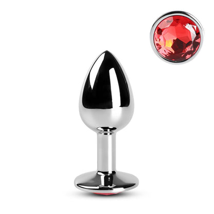 Sextoy Petit plug anal métallique rouge GZ010
