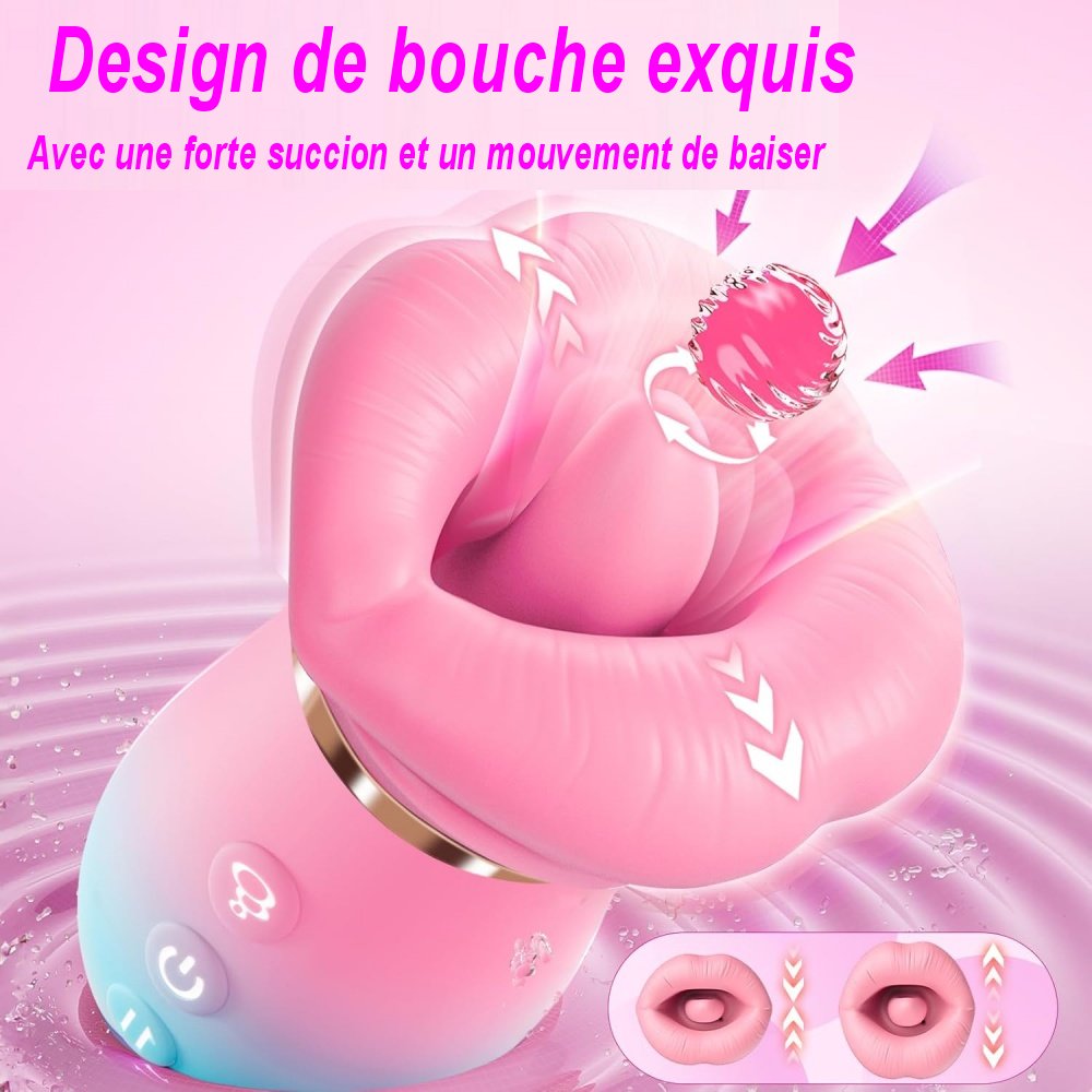 Sextoy étanche rechargeable avec chambre réaliste et contrôle par application.