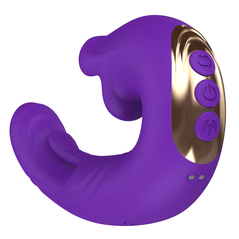 Commandes du Sextoy Vibromasseur à langue et tapotements contrôlé par application