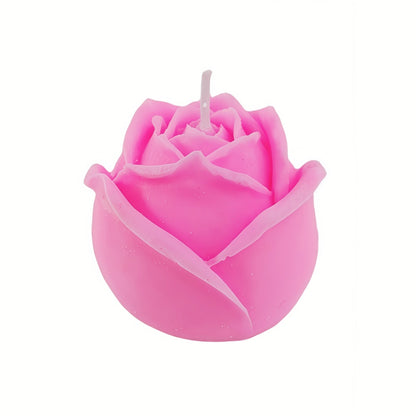 Détail Bougie parfumée en cire en forme de rose