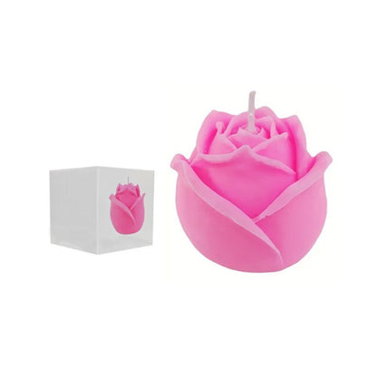 Emballage Bougie parfumée en cire en forme de rose