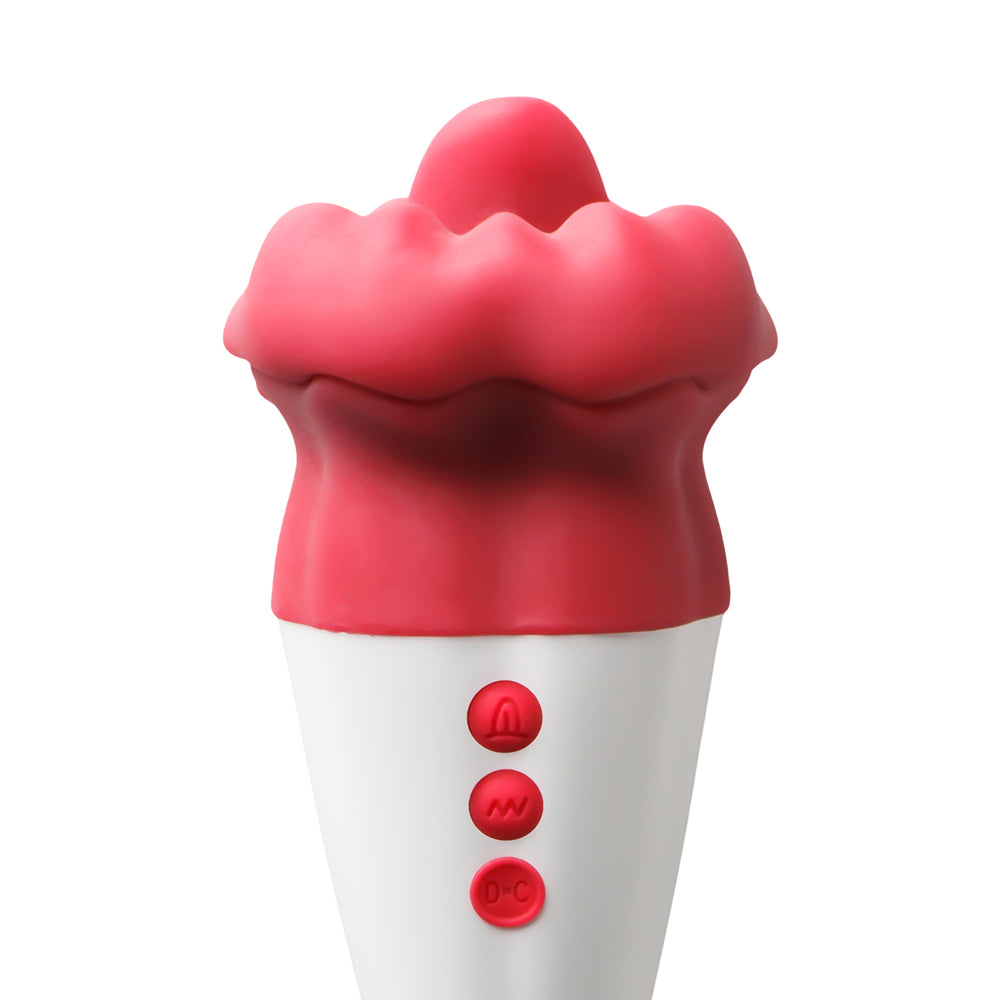 Détails Sextoy Stimulateur à bouche rouge avec langue