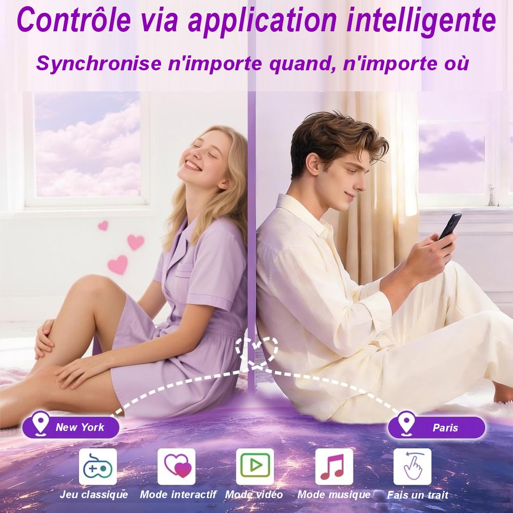 9.	Vibromasseur portable violet en silicone étanche et ergonomique