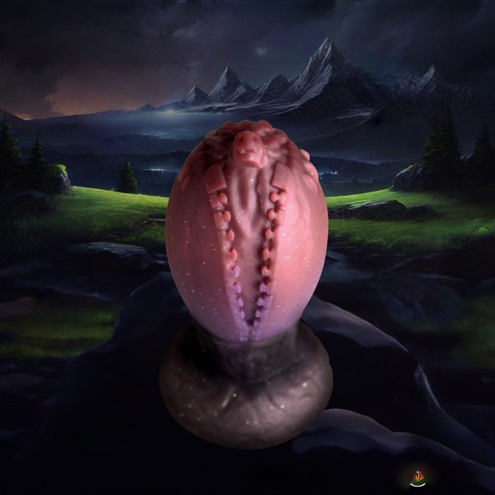 Sextoy anal étanche en silicone avec forme ovoïde ergonomique.