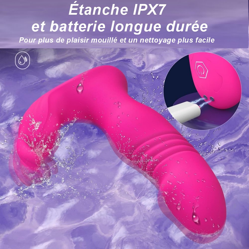 Sextoy Vibromasseur Lapin Connecté Poussées & Vibrations MMA-035