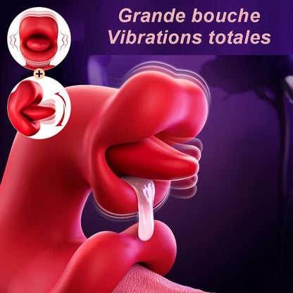 Vibromasseur lapin ergonomique avec contrôle via application mobile.