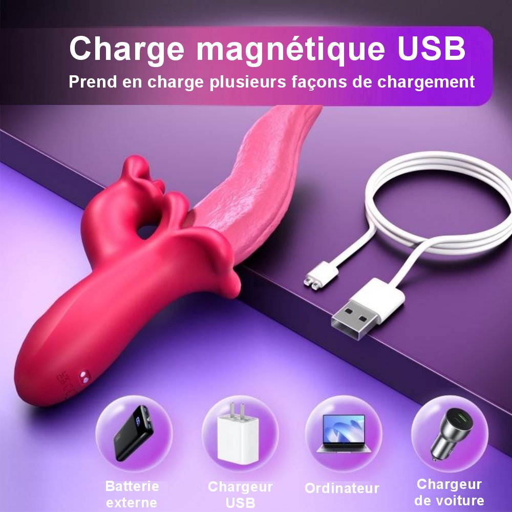 Sextoy connecté avec multiples modes de stimulation et design moderne.
