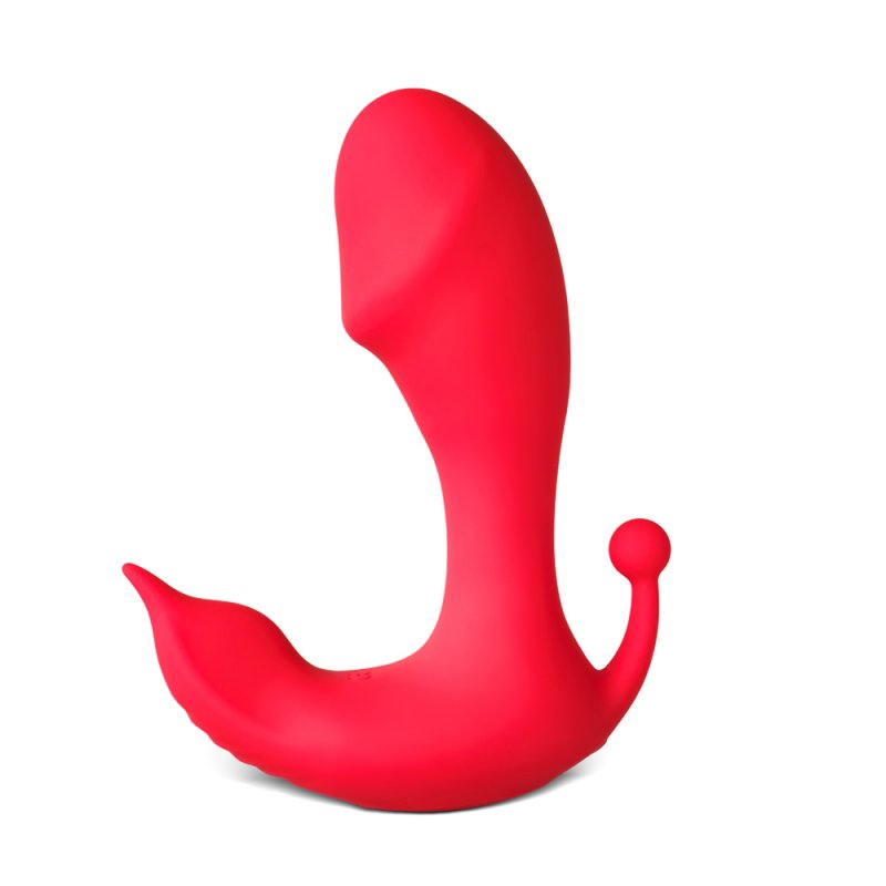 Sextoy vibromasseur silicone rouge 11 modes contrôle par application étanche
