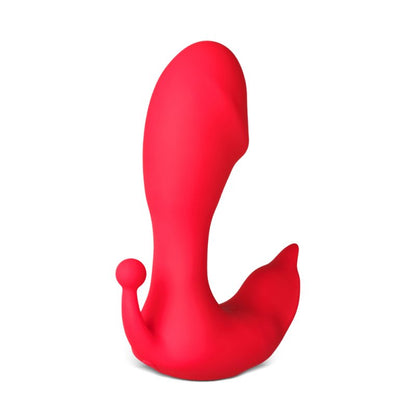 Vibromasseur connecté rouge silicone médical 11 vitesses recharge USB