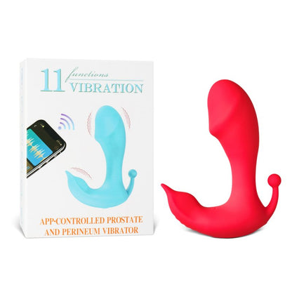 Vibromasseur 11 vitesses rouge silicone médical contrôle application étanche