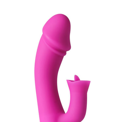 Sextoy vibrant langue mobile silicone médical 12 modes rechargeable
