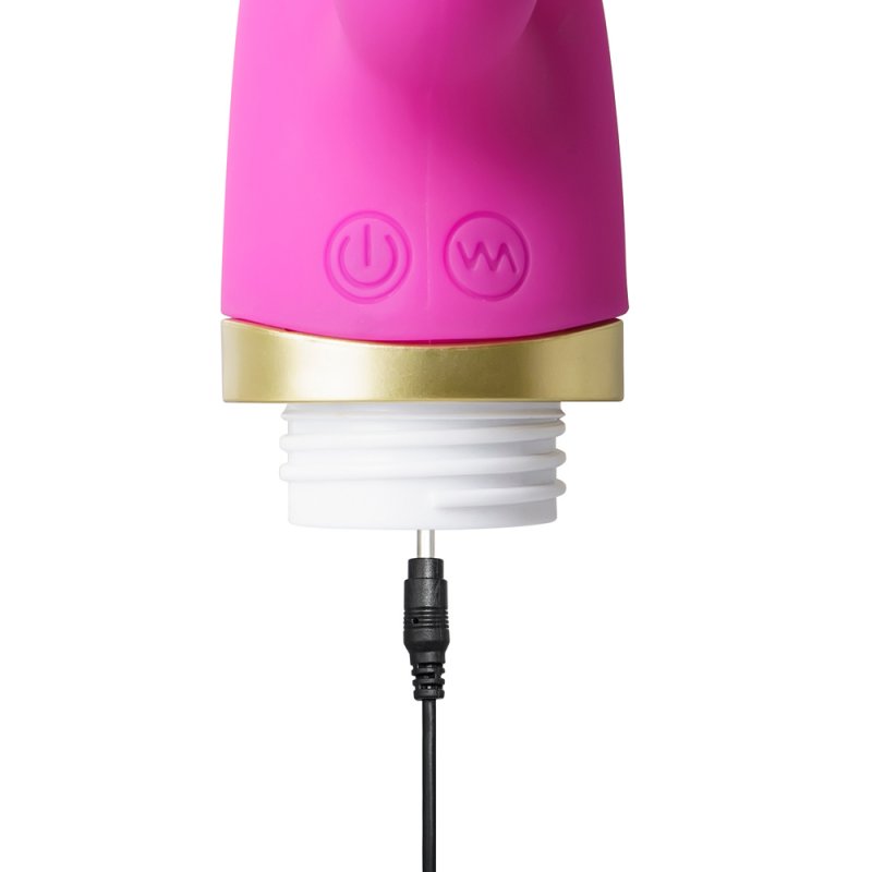 Vibromasseur magenta langue vibrante stimulation double 12 vitesses