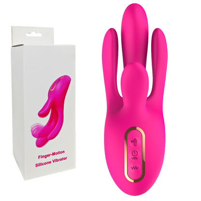 Sextoy ergonomique magenta QN-001 avec silicone doux, mouvements réalistes et performance optimisée.