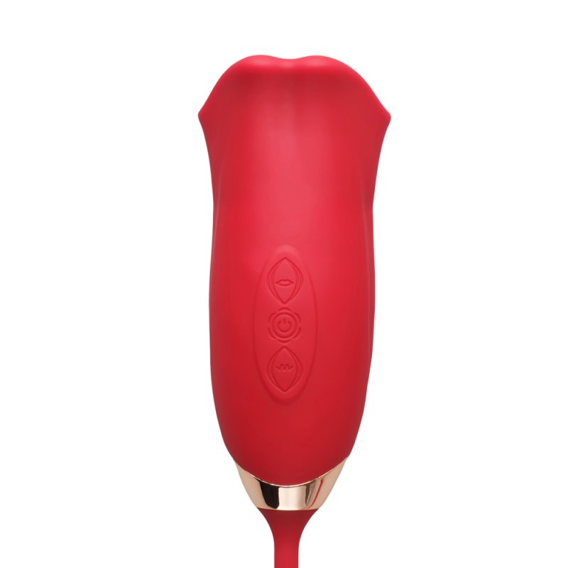 Stimulateur bouche réaliste silicone médical langue vibrante et poussée intense