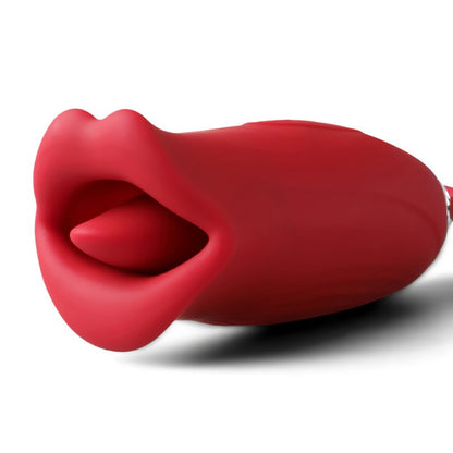 Sextoy oral langue vibrante et poussée automatique étanche recharge USB