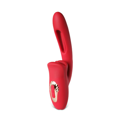 Sextoy en silicone hypoallergénique RF14 offrant mouvements rapides de langue et vibrations multiples.