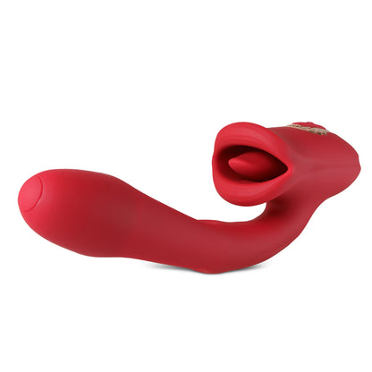 Stimulateur intime RF14 avec langue vibrante et silicone doux pour sensations naturelles et confort optimal.
