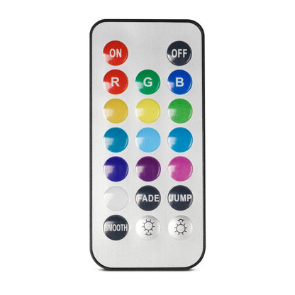 Sextoy anal métal lumineux argent avec télécommande et pile incluse