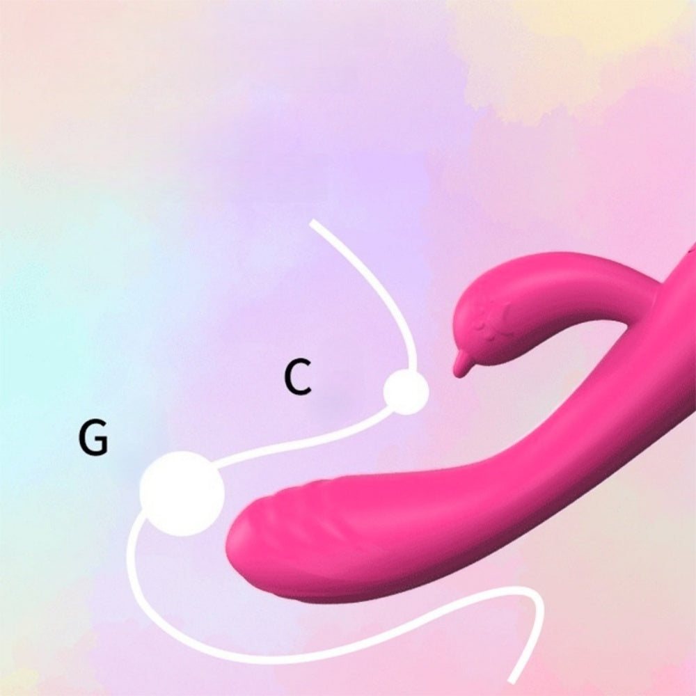 3.	Détail du bras clitoridien flexible permettant une stimulation simultanée et personnalisée.