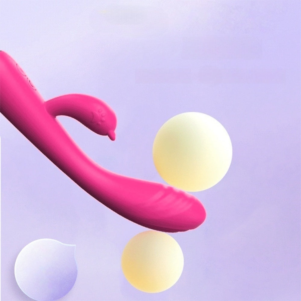 2.	Vue rapprochée de la tige ergonomique courbée, spécialement conçue pour cibler le point G.