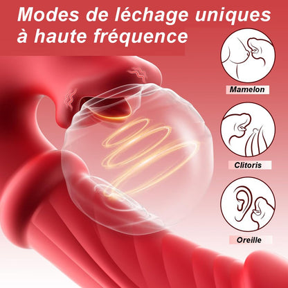 Vibromasseur Silicone 4 Stimulations de perles SX-V181