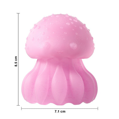 Vibromasseur étanche en silicone rose au design moderne
