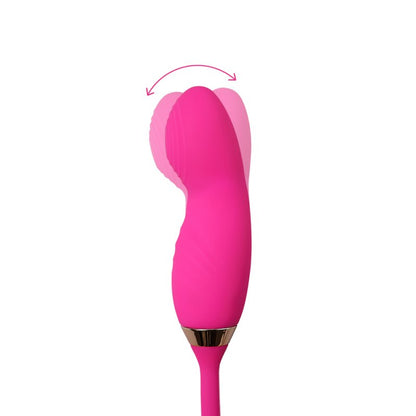 Sextoy en silicone rouge en forme de rose, conçu pour la stimulation clitoridienne et des mamelons.